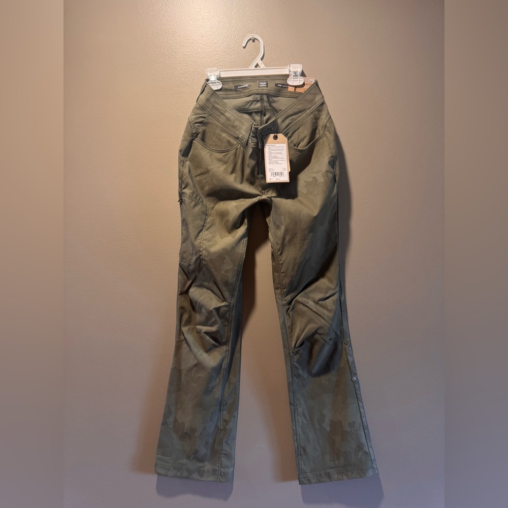 NWT Prana Sage Green Camo Pants
